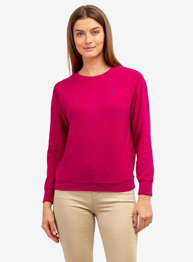 USPA SOFT LONG SLEEVE CREW NECK HACCI TOP On Sale