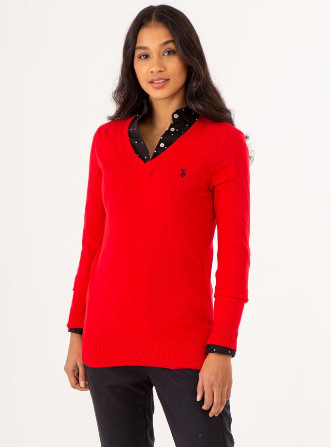 USPA SOFT TOUCH V-NECK SWEATER For Sale