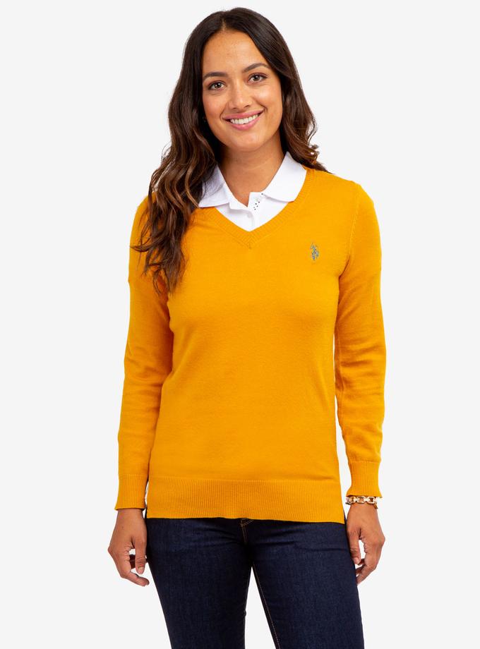 USPA SOFT TOUCH V-NECK SWEATER High Quality