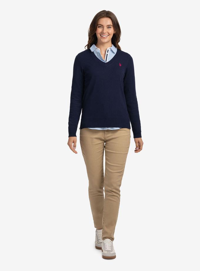 USPA SOFT TOUCH V-NECK SWEATER On Sale