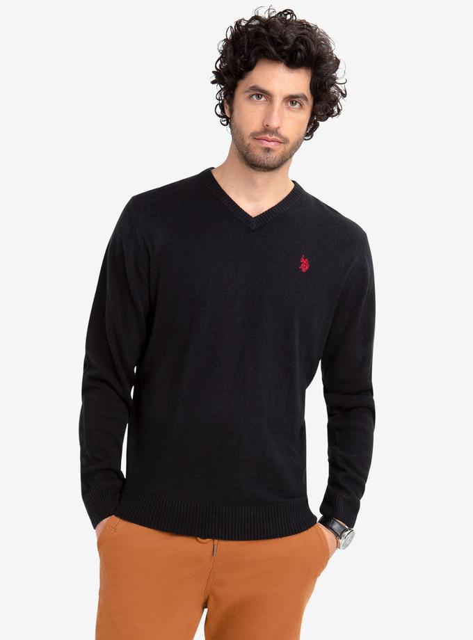 USPA SOFT V-NECK SWEATER On Sale