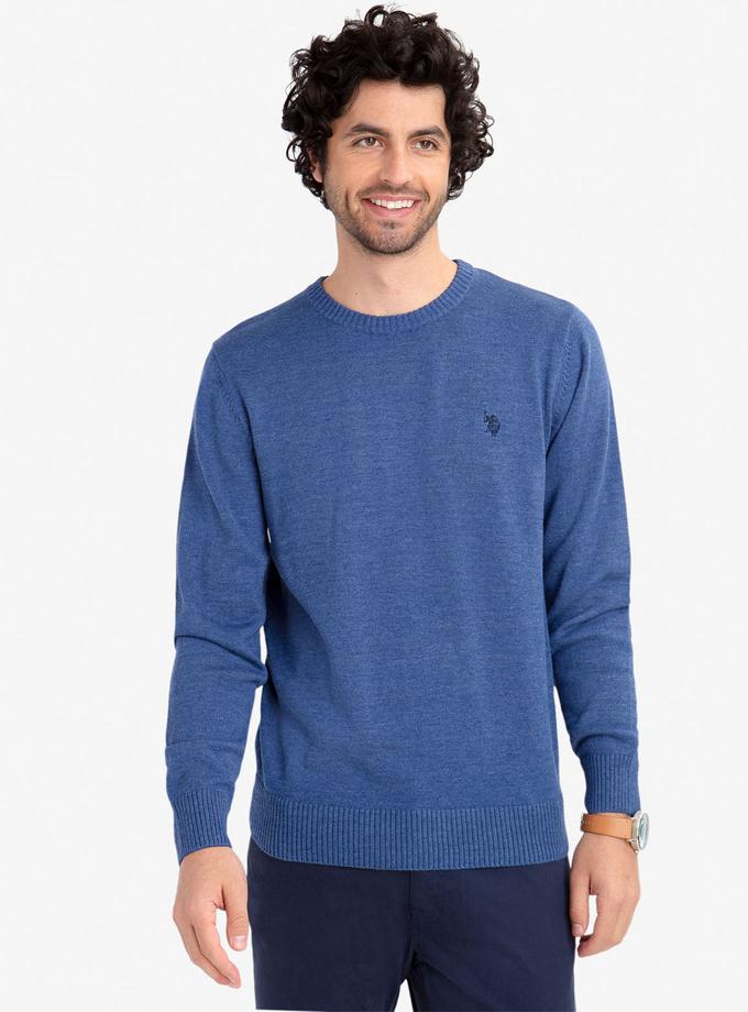 USPA SOLID CREW NECK SWEATER Free shipping