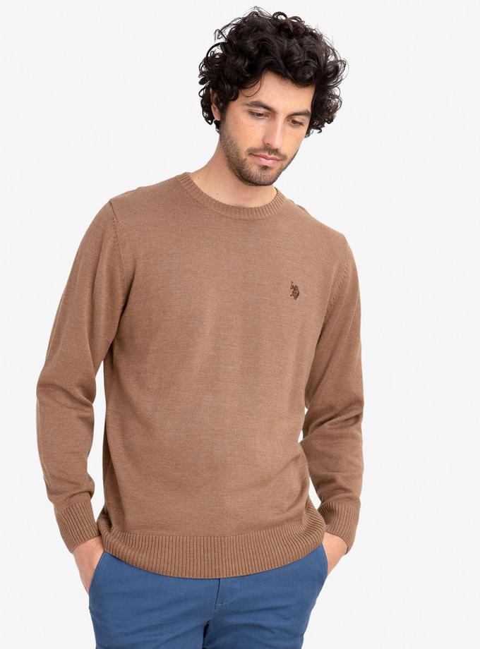 USPA SOLID CREW NECK SWEATER Free shipping