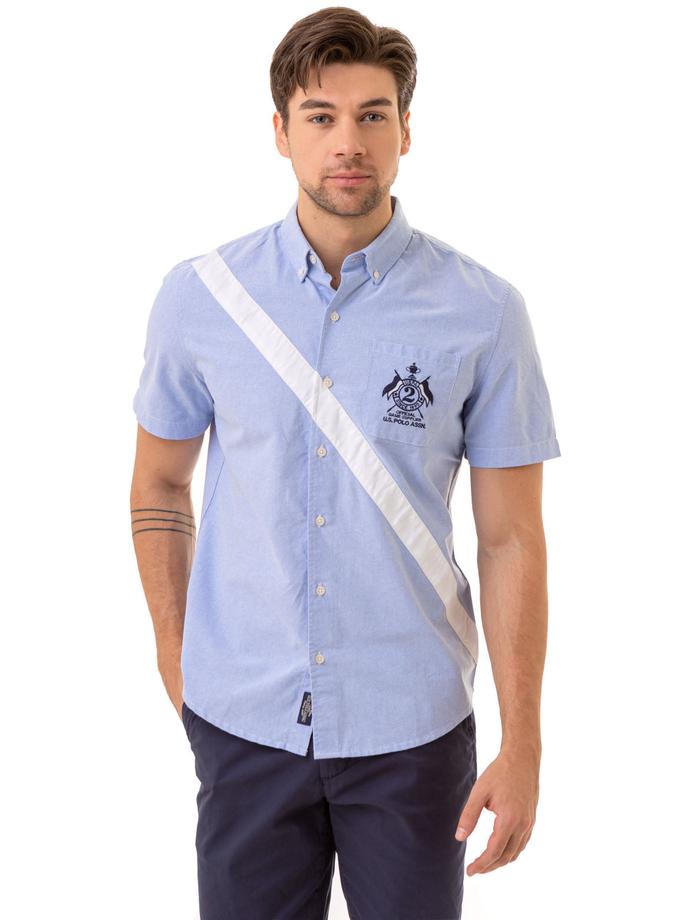 USPA SOLID DIAGONAL STRIPE OXFORD WOVEN SHIRT Best Price