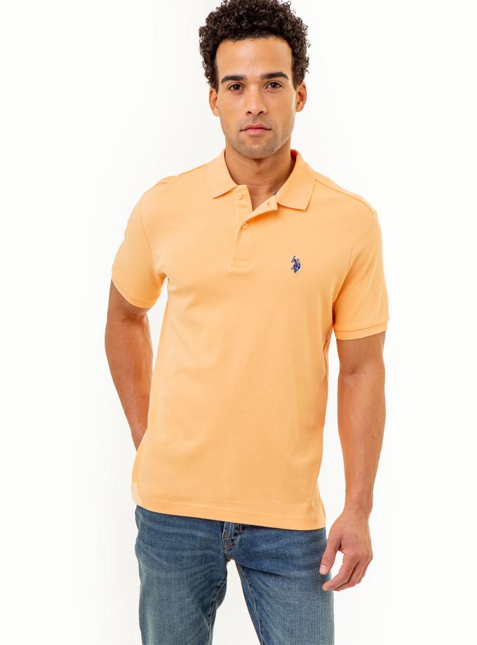 USPA SOLID INTERLOCK POLO SHIRT For Sale