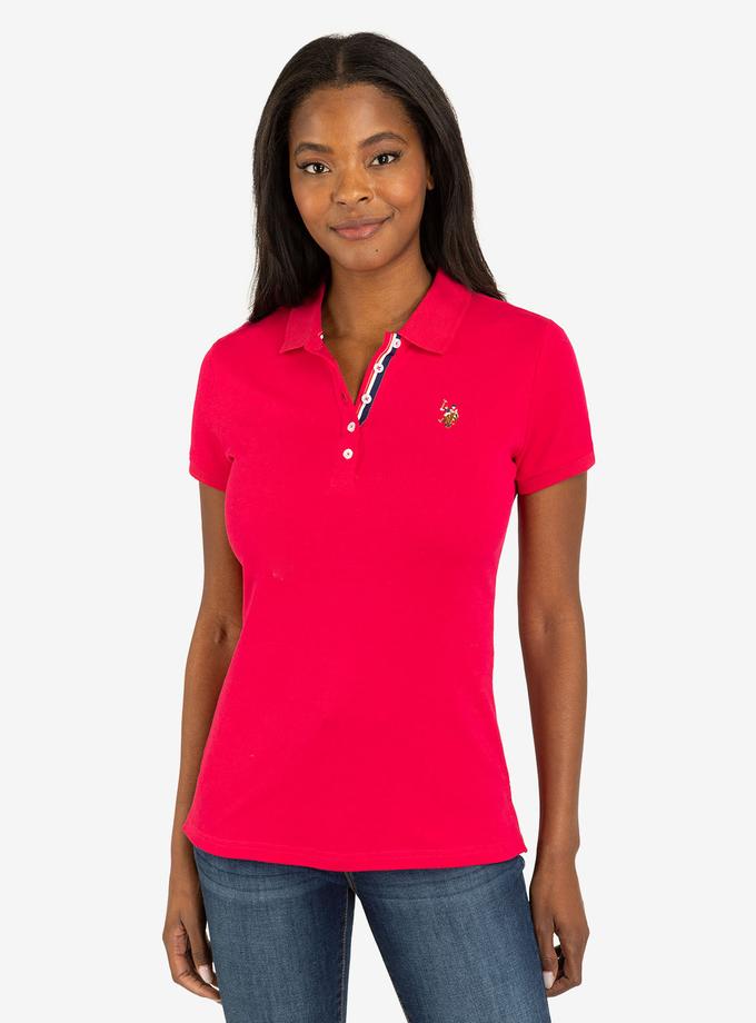 USPA SOLID INTERLOCK POLO SHIRT Free shipping