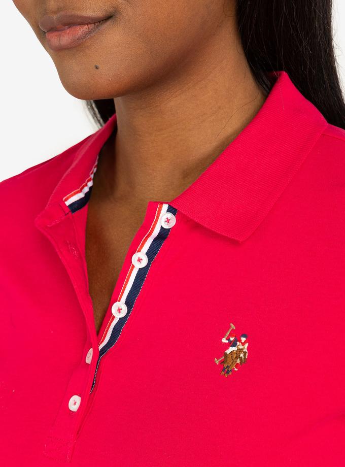 USPA SOLID INTERLOCK POLO SHIRT Free shipping