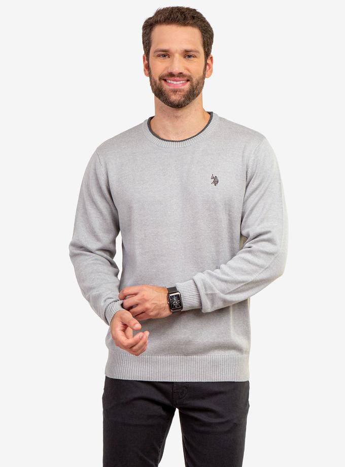 USPA SOLID JERSEY CREW NECK SWEATER Best Buy