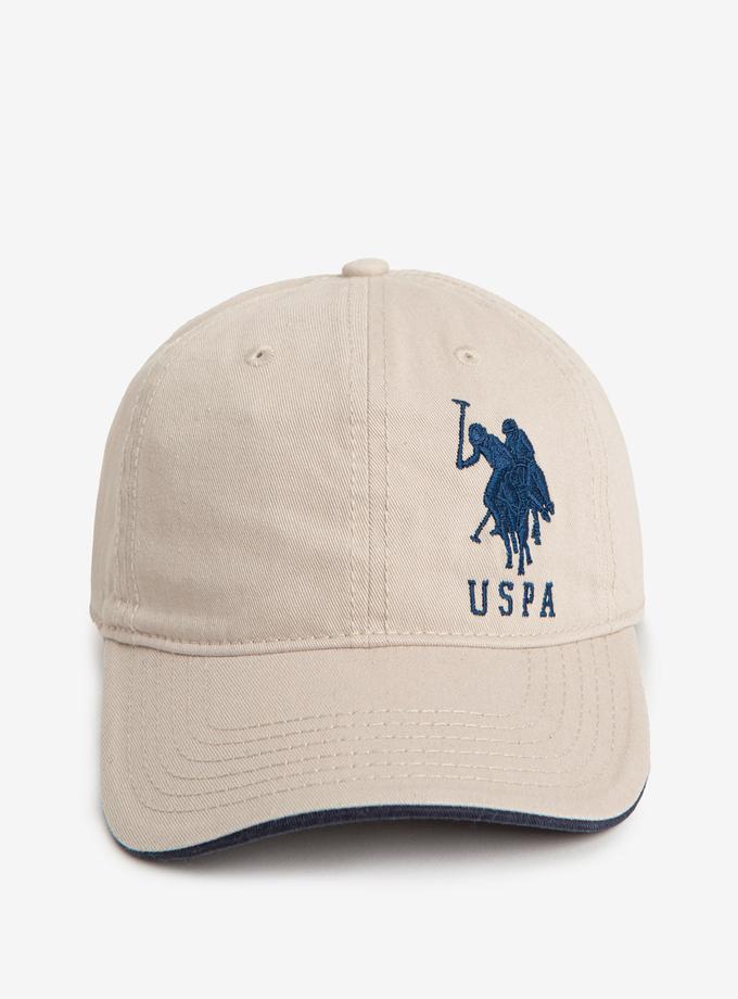 USPA SOLID LARGE LOGO BASEBALL CAP High Quality