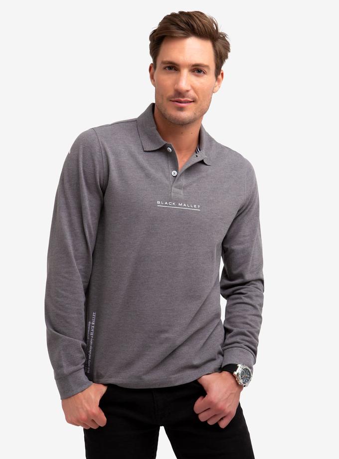 USPA SOLID PIQUE LONG SLEEVE POLO SHIRT Same Day Delivery