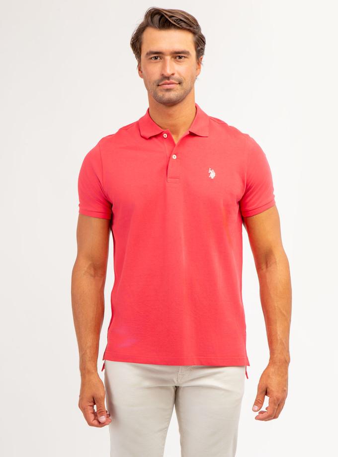 USPA SOLID PIQUE SMALL LOGO POLO SHIRT Free shipping