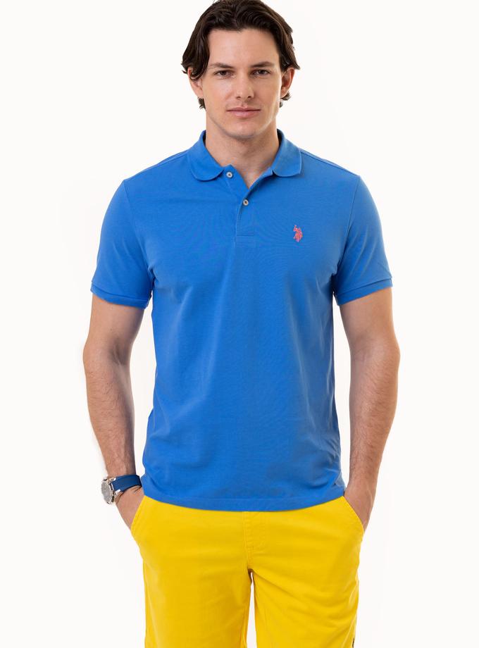 USPA SOLID PIQUE SMALL LOGO POLO SHIRT Same Day Delivery