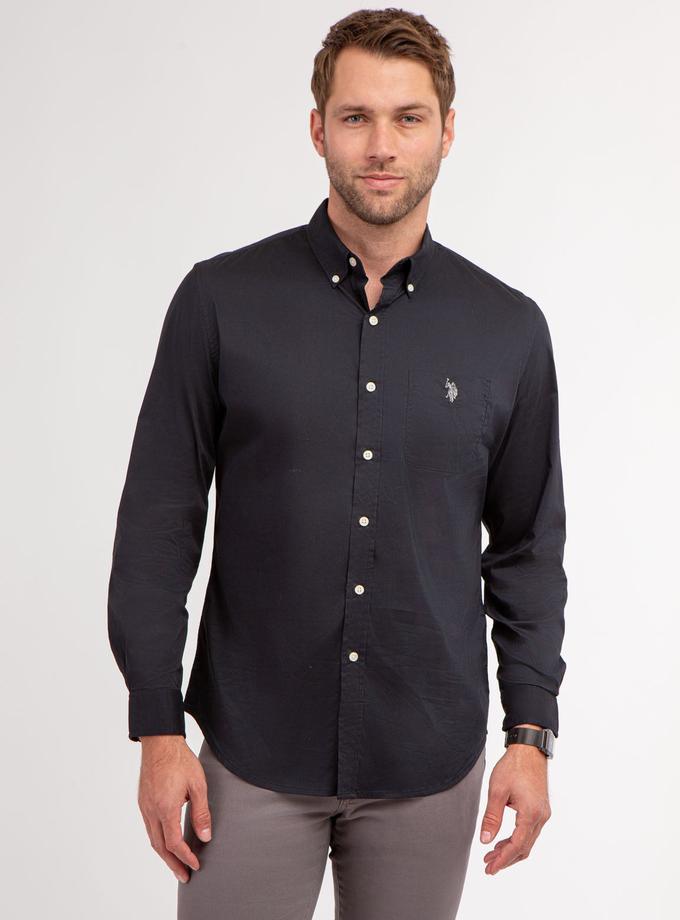 USPA SOLID STRETCH POPLIN LONG SLEEVE SHIRT High Quality