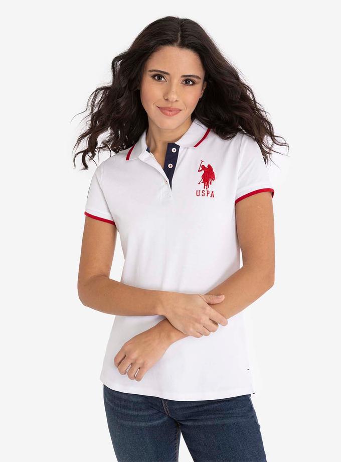 USPA SOLID TRIPLE CROWN POLO SHIRT High Quality