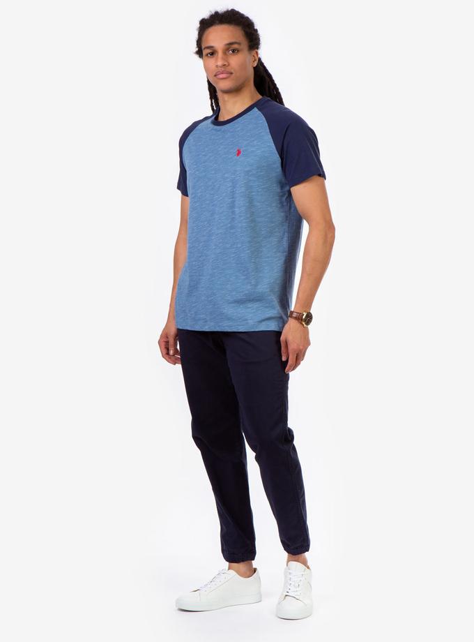 USPA SPACE DYE CREW NECK T-SHIRT High Quality