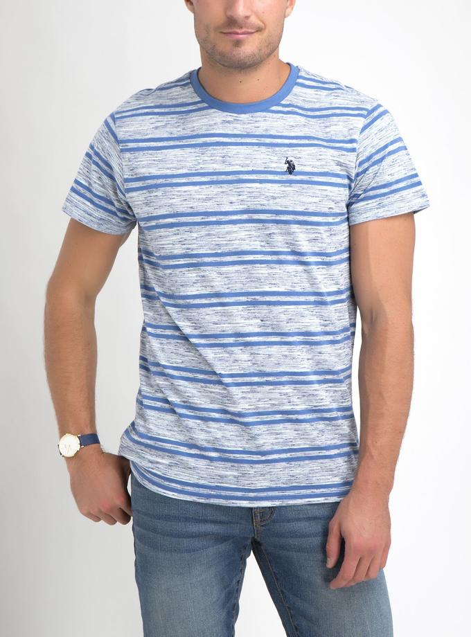 USPA SPACE DYE STRIPE T-SHIRT Best Price