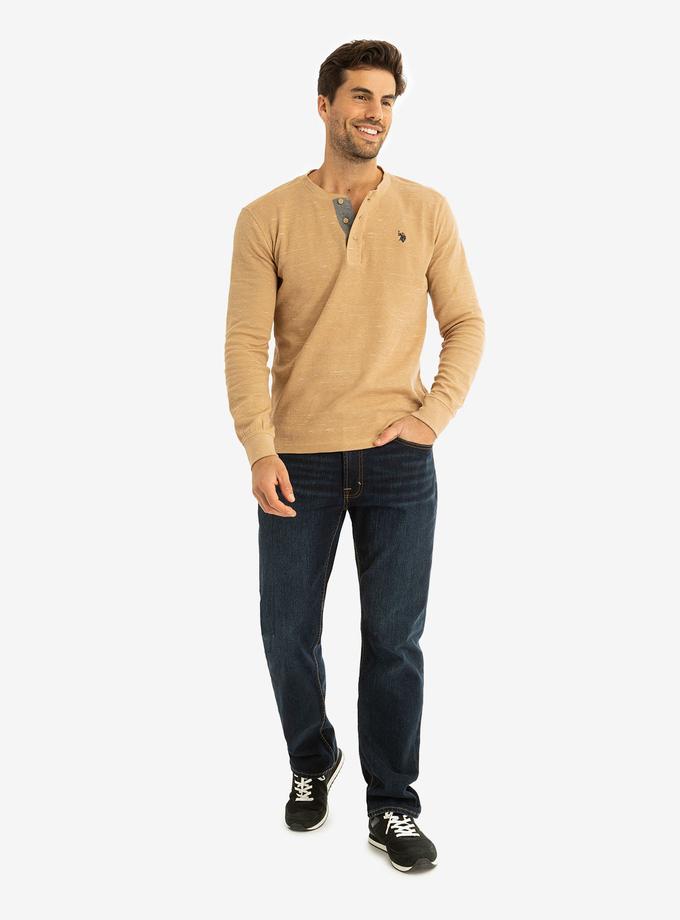 USPA SPACE DYE THERMAL HENLEY Best Buy