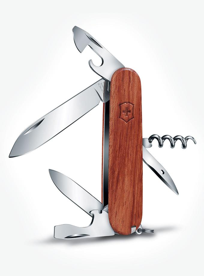 USPA SPARTAN WOOD 91MM SWISS ARMY POCKET KNIFE On Sale