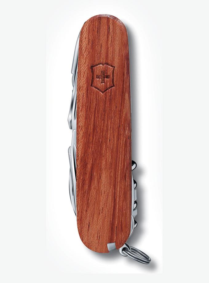 USPA SPARTAN WOOD 91MM SWISS ARMY POCKET KNIFE On Sale