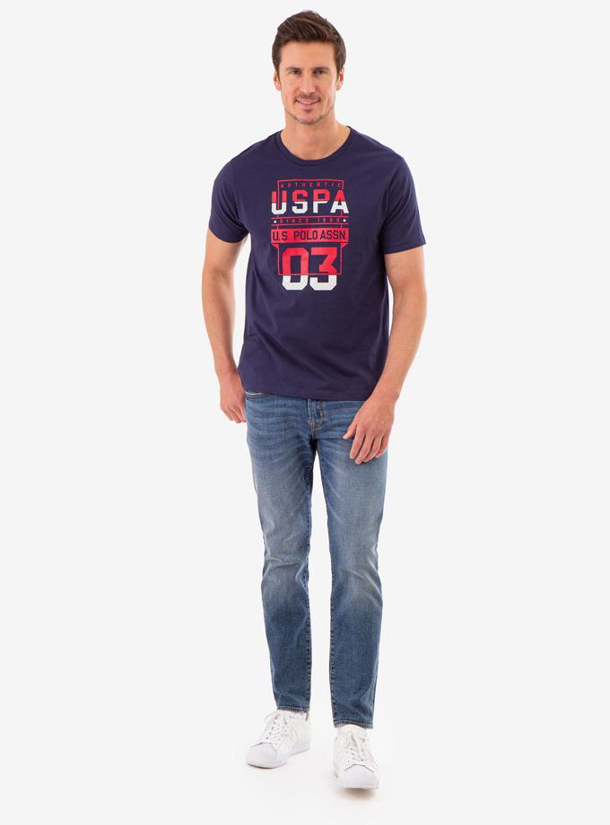 USPA STACKED GRAPHIC JESERY T-SHIRT High Quality