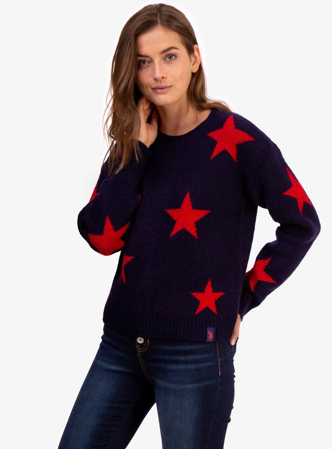 USPA STAR CREW NECK SWEATER High Quality