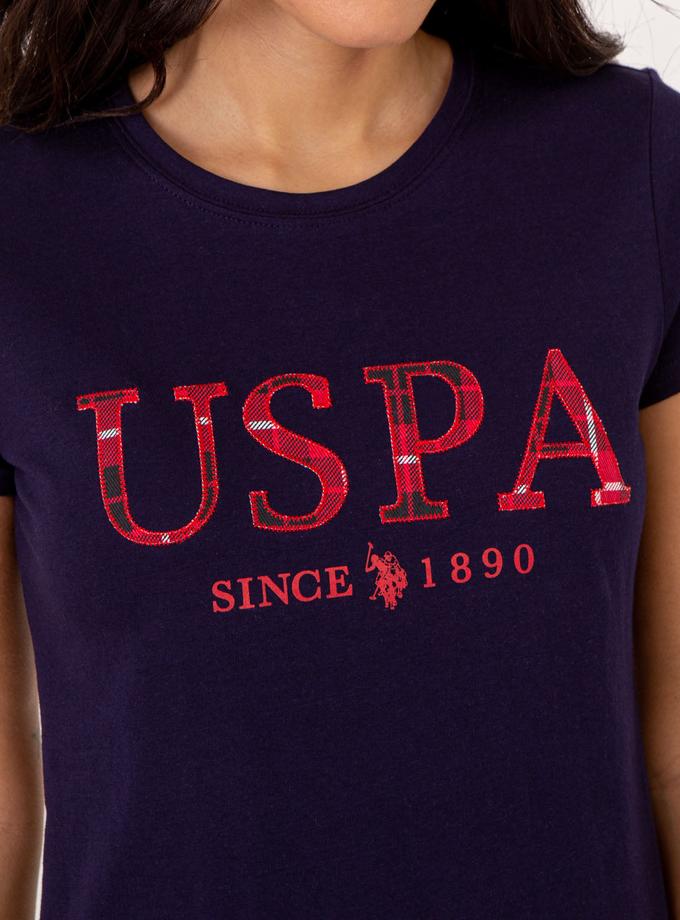 USPA STITCH APPLIQUE CREW NECK T-SHIRT Best Buy