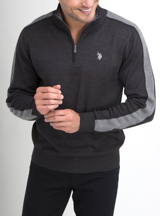 USPA STRETCH 1/4 ZIP SWEATER High Quality