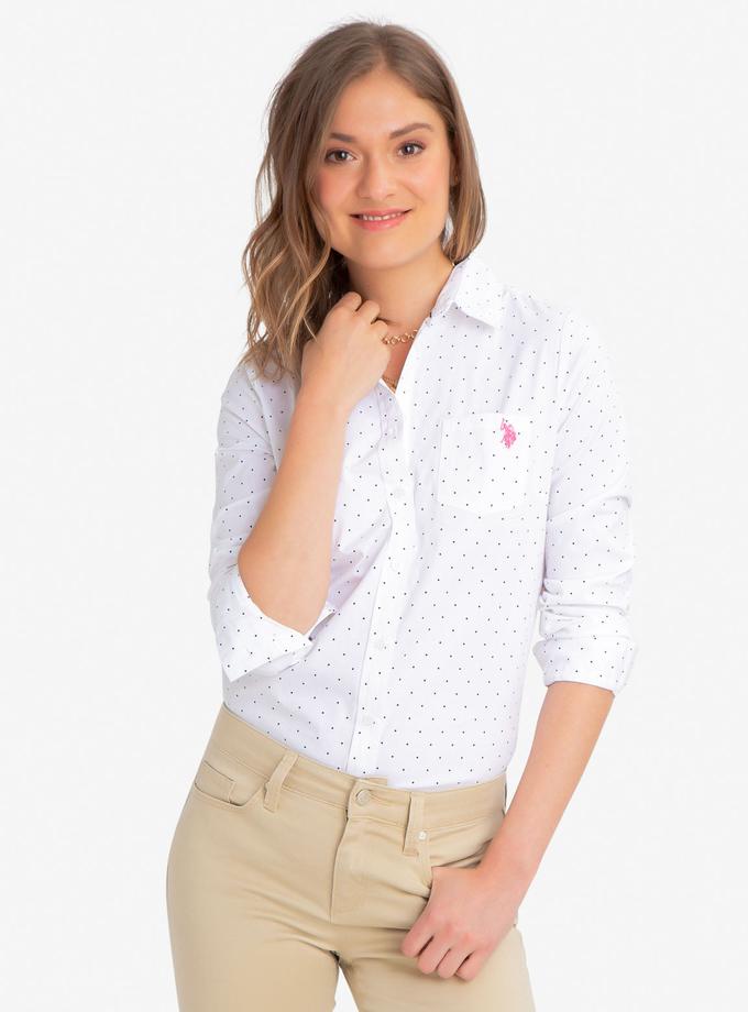 USPA STRETCH DOT POPLIN SHIRT High Quality