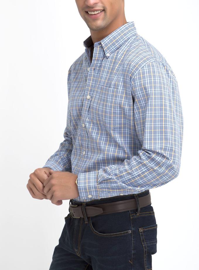 USPA STRETCH FIT PLAID SHIRT IN POPLIN High Quality