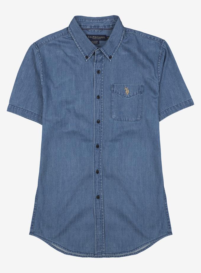 USPA STRETCH SLIM DENIM SHIRT Free shipping