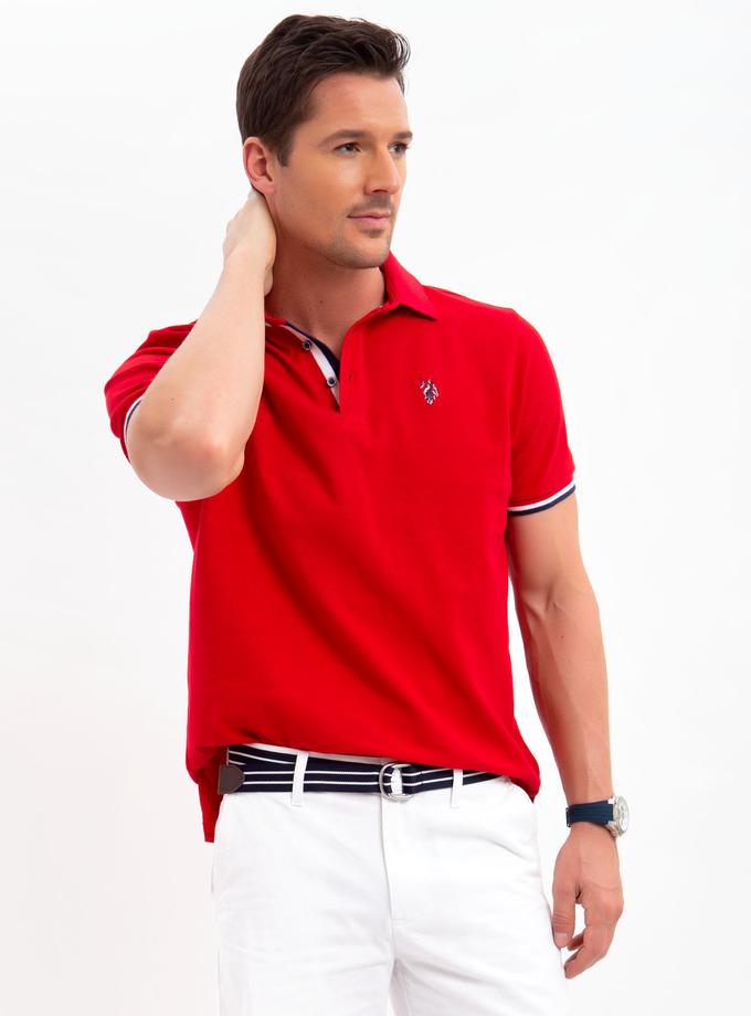 USPA STRETCH SLIM TIPPED POLO SHIRT High Quality