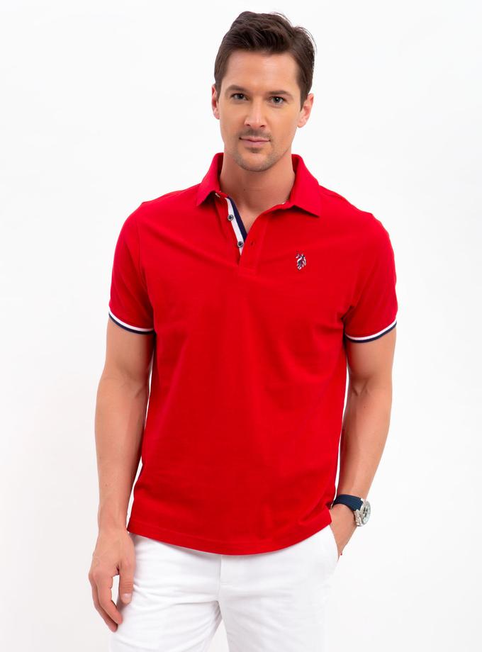 USPA STRETCH SLIM TIPPED POLO SHIRT High Quality