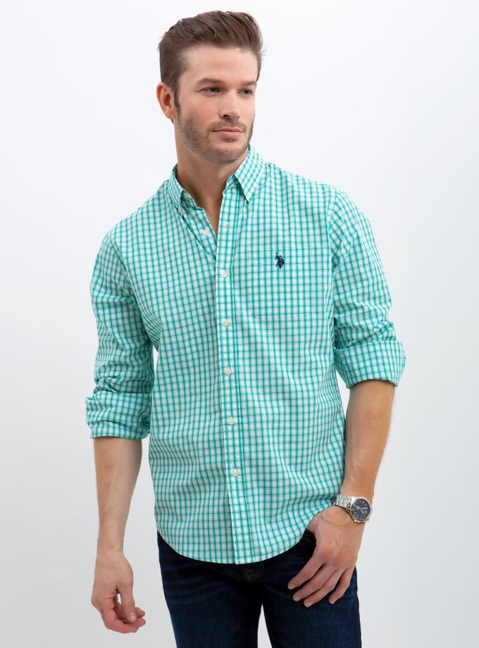 USPA STRETCH SLIM WOVEN SHIRT On Sale