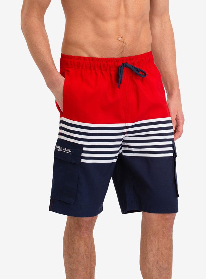 USPA STRIPE CARGO SWIM TRUNKS Best Buy