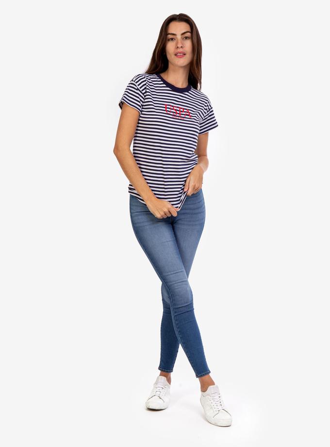 USPA STRIPE CREW NECK T-SHIRT Best Buy