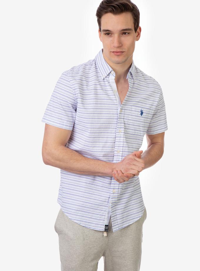 USPA STRIPE DOBBY SHORT SLEEVE SHIRT Same Day Delivery