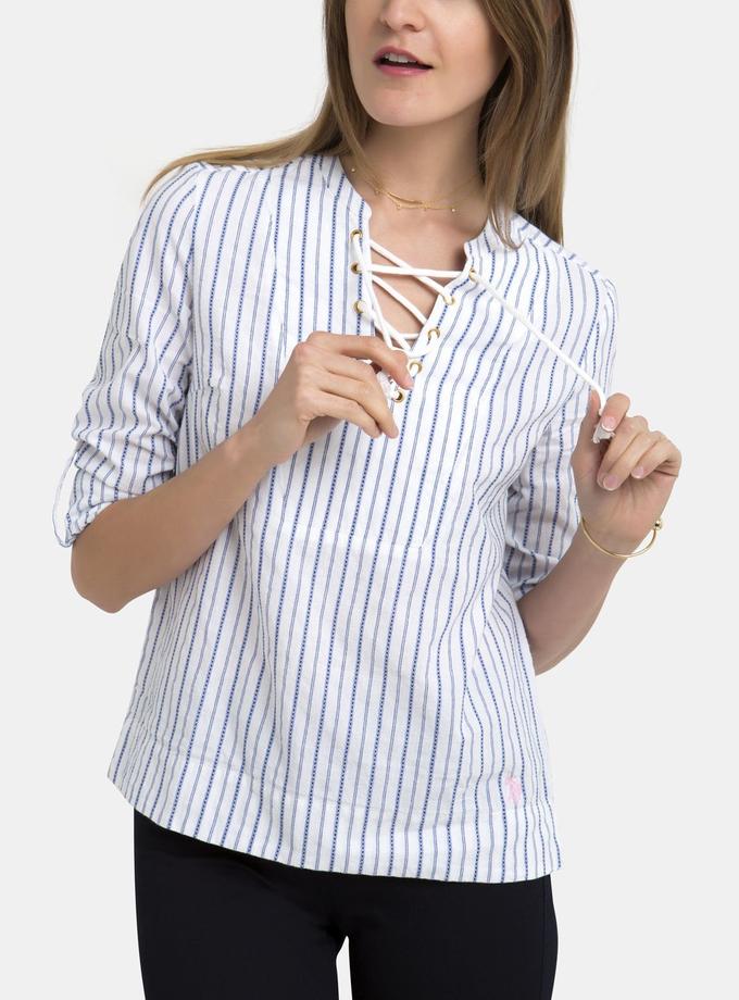 USPA STRIPE LACE UP SHIRT Best Price