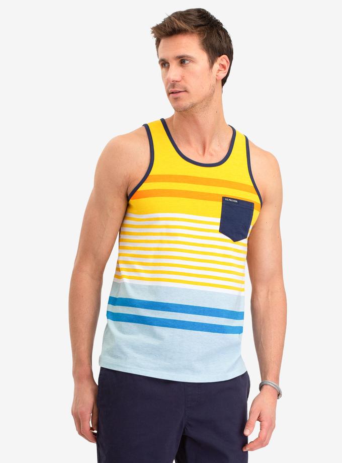 USPA STRIPE PATCH POCKET TANK Best Price