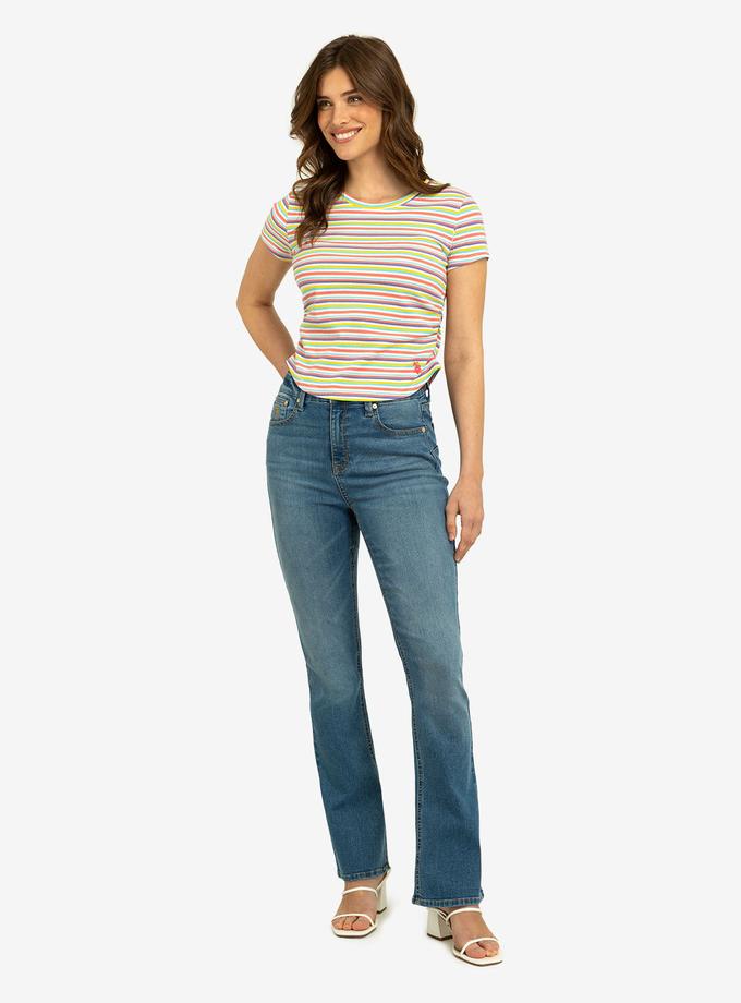 USPA STRIPE RUCHED SIDE TOP Best Price