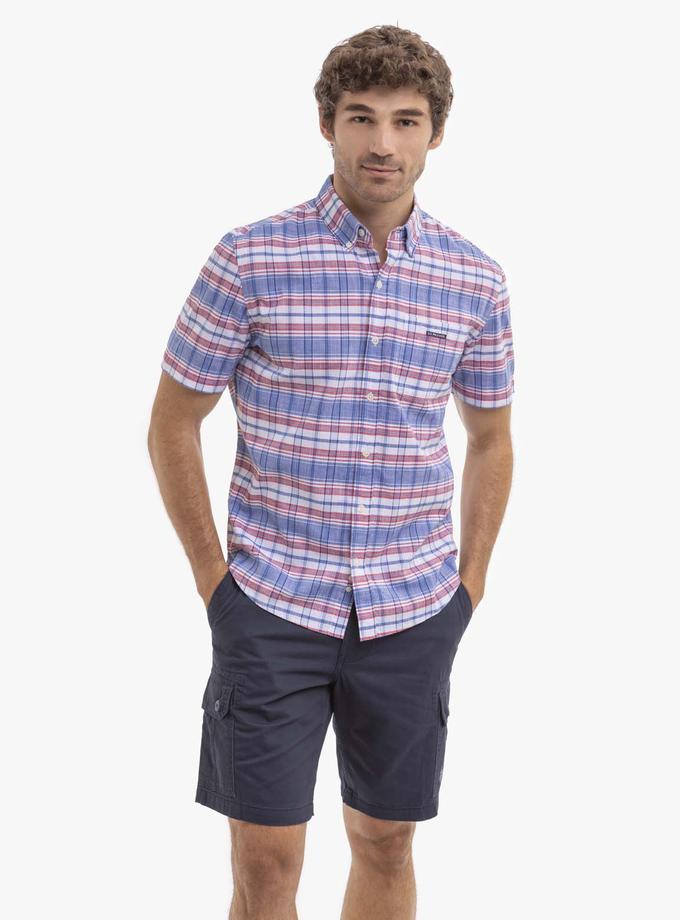 USPA STRIPE SLUB POPLIN SHORT SLEEVE WOVEN SHIRT Best Price