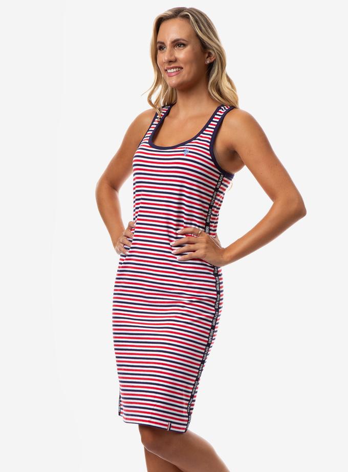 USPA STRIPE TANK DRESS On Sale