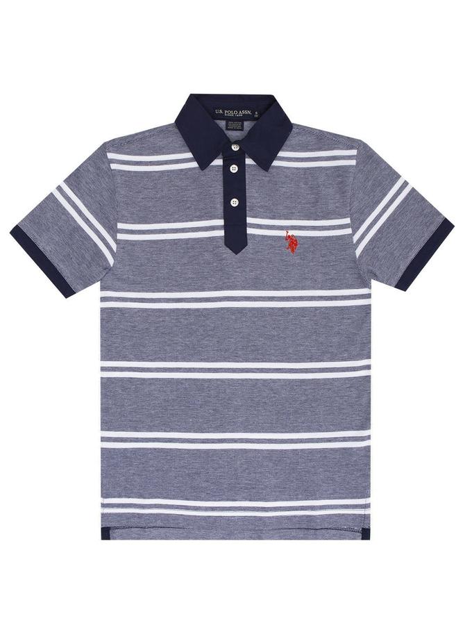 USPA Striped Birdseye Polo Shirt New Arrival