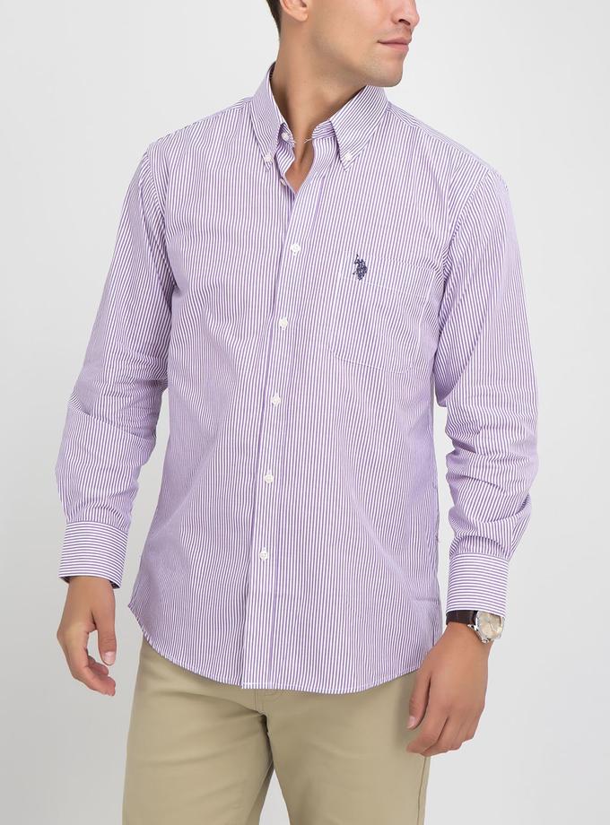 USPA STRIPED DRESS SHIRT Same Day Delivery