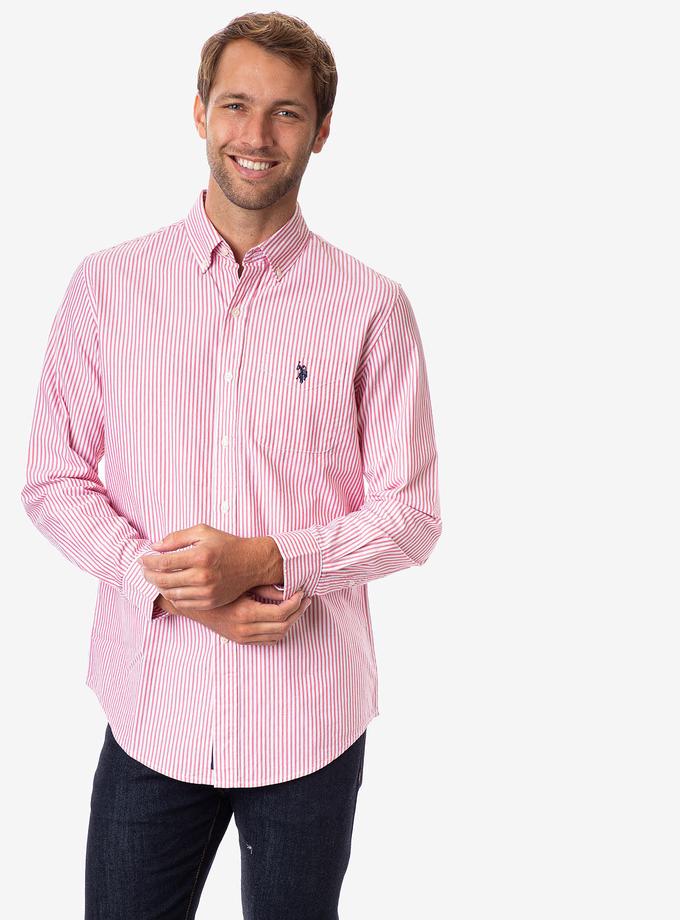 USPA STRIPED LONG SLEEVE OXFORD SHIRT Best Price