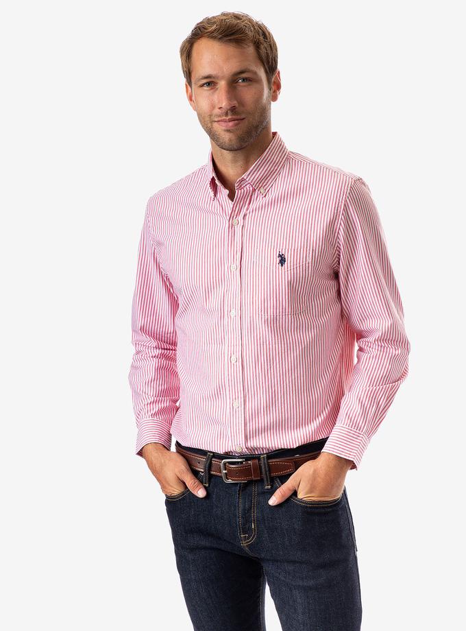 USPA STRIPED LONG SLEEVE OXFORD SHIRT Best Price