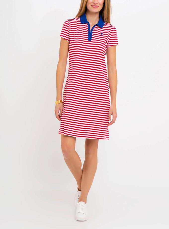 USPA STRIPED POLO DRESS New Arrival