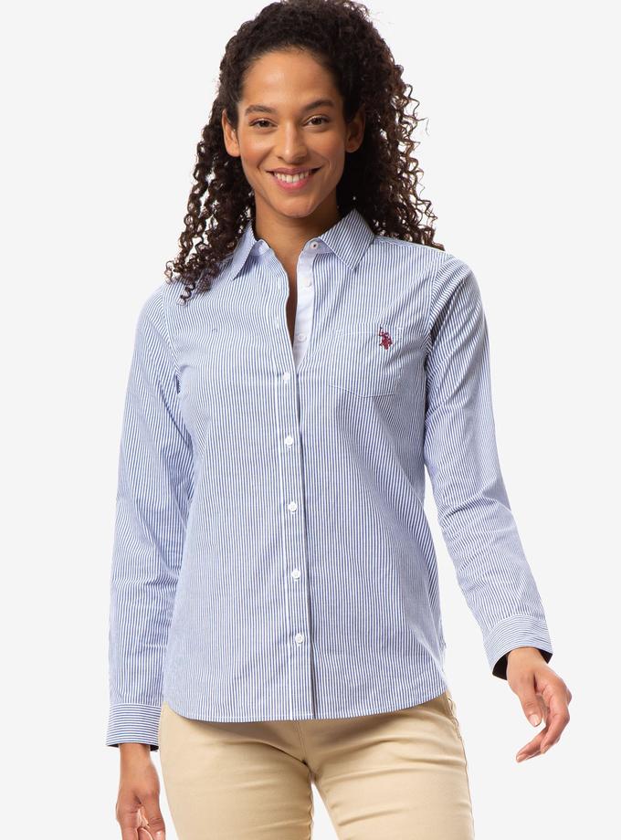 USPA STRIPED POPLIN LONG SLEEVE SHIRT Best Price