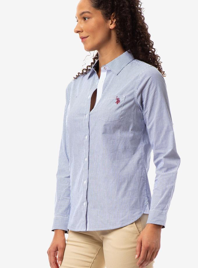 USPA STRIPED POPLIN LONG SLEEVE SHIRT Best Price