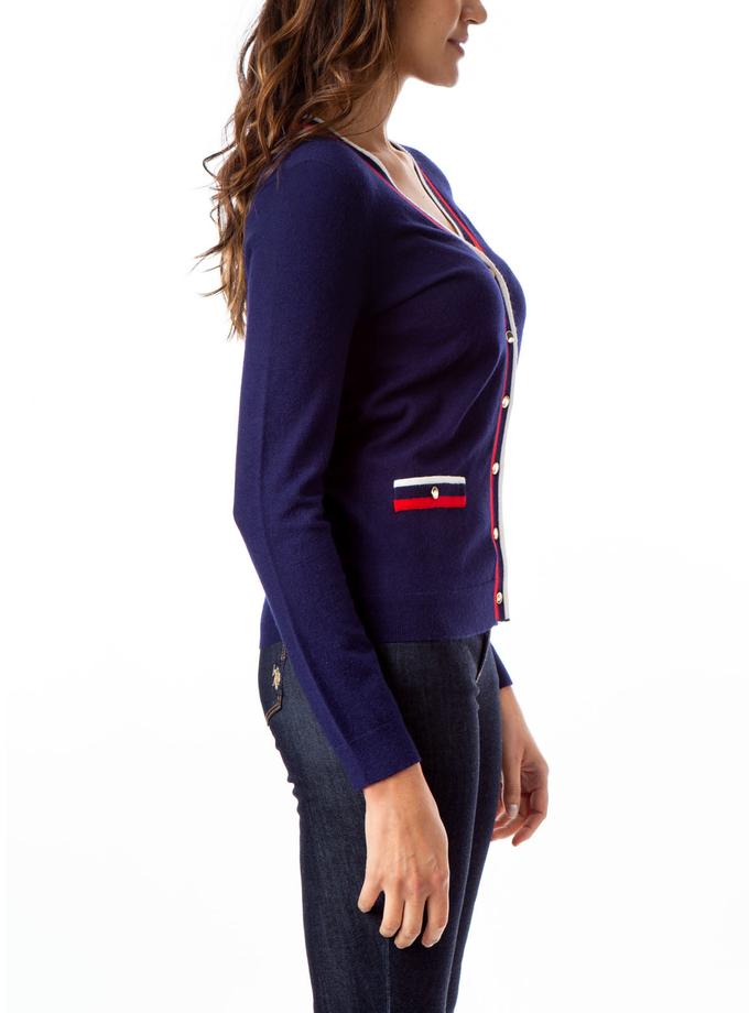 USPA STRIPED RIB KNIT CARDIGAN Best Buy