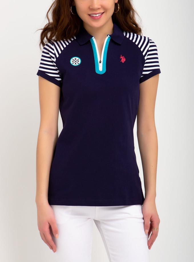 USPA STRIPED SLEEVE POLO SHIRT Best Price